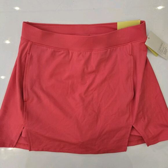 All in‎ Motion Women's Size Small Knit Slit Skort Coral Pink Tennis Pickleball - Picture 1 of 4
